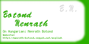 botond menrath business card